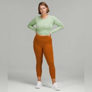 Lululemon Invigorate High-Rise Leggings 25" Size 4 in Butternut Brown Everlux